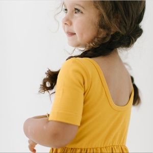 Alice + Ames 4T shortsleeved Mustard Ballet Dress